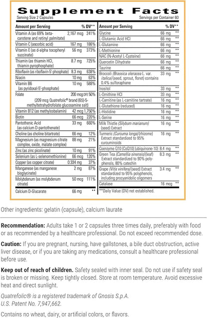 Integrative Therapeutics - Detoxication Factors - Phase I and II Detoxication Support - 120 Capsules
