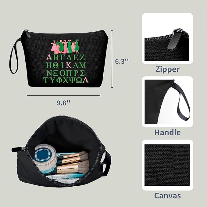 Big Little Sorority Gifts,Cool Gifts for Female Friend,Female Friend Gift Ideas,Friend Gifts for Women Birthday,Make Up Bags for Women,Sorority Gifts for Women