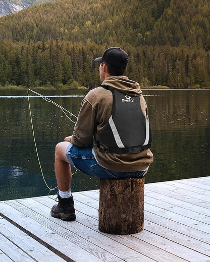 Owntop Swim Vest for Adults | Unrestricted Arm Movement | Extra-Large Pockets | Super-Thin | Kayak, Boating, Fishing