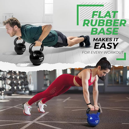 Yes4All Kettlebells Rubber Base (10-65 lbs)