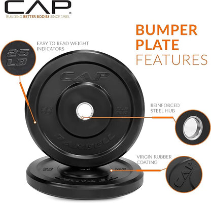 CAP Barbell Rubber Olympic Bumper Plate