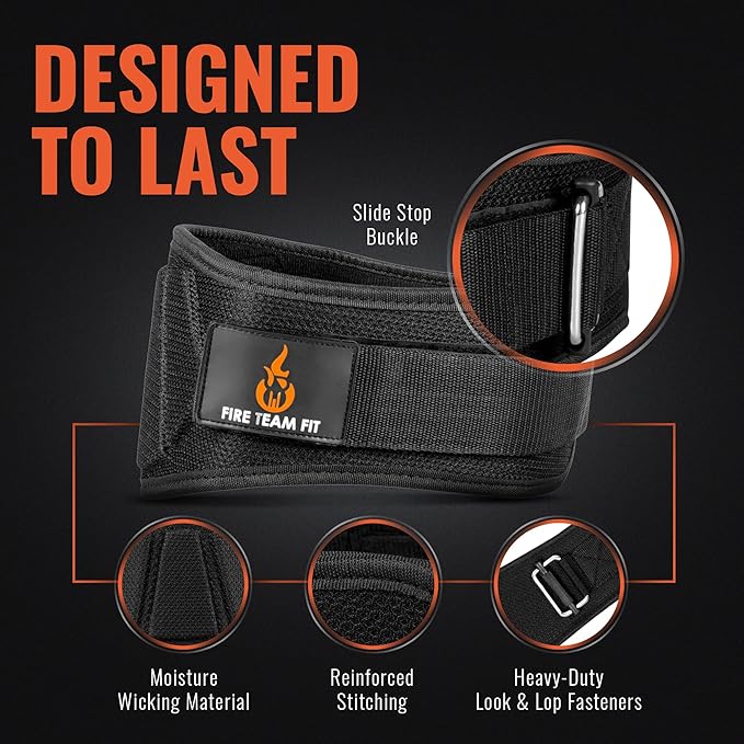 Weight Lifting Belt for Men and Women 6 Inch,