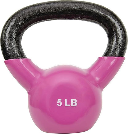 Sunny Health & Fitness Vinyl Coated Kettlebell