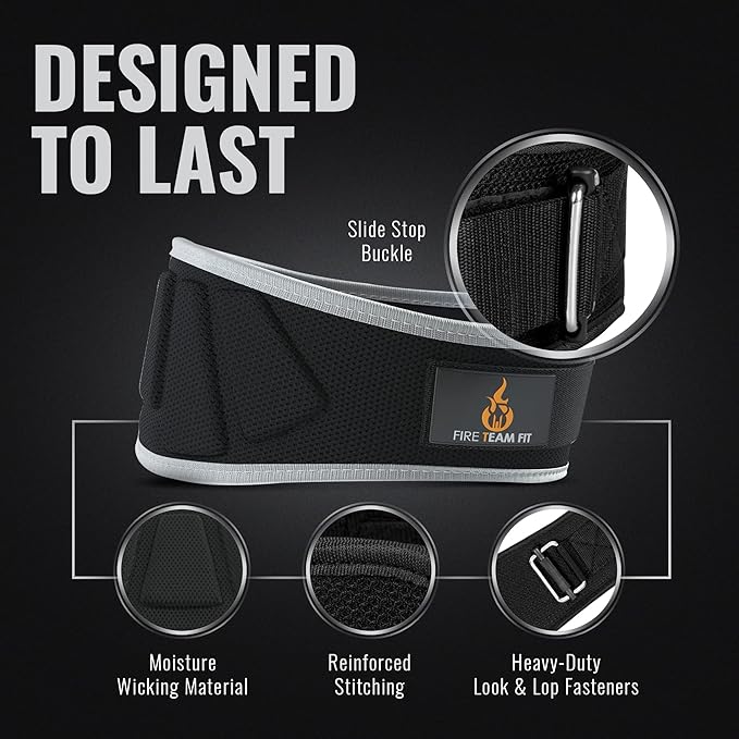 Weight Lifting Belt for Men and Women 6 Inch,