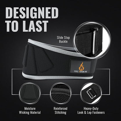 Weight Lifting Belt for Men and Women 6 Inch,