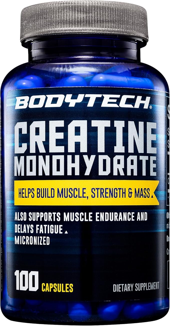 BodyTech Creatine Monohydrate (100 Capsules)
