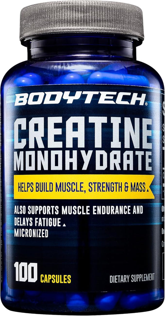 BodyTech Creatine Monohydrate (100 Capsules)