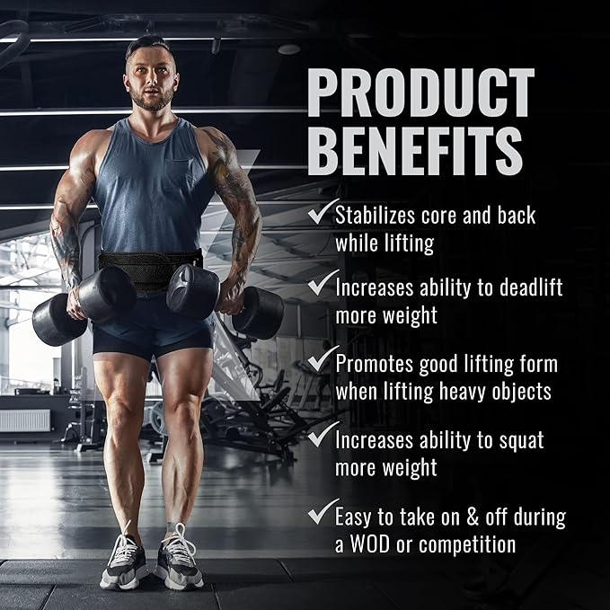 Weight Lifting Belt for Men and Women 6 Inch,
