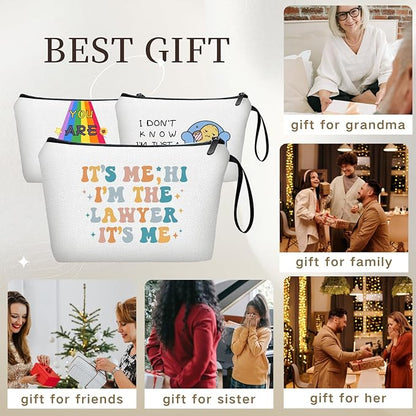 Paralegal Gifts, Lawyer Gifts for Wome, Small Cosmetic Make Up Bag for Lawyer Law Student, Birthday Gifts for Women,Friend,Mom,Sister,Bestie,Coworker,Christmas Gifts