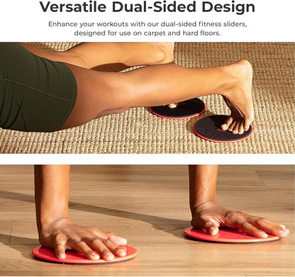 Sunny Health & Fitness Dual Sided Core Exercise Disk for Carpet or Hardwood Floors, Lightweight and Portable, Perfect for Abdominal, Core Workouts, Cardio, and Low Impact