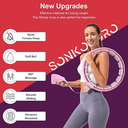 Weighted Workout Hoop for Adult Weight Loss - 50" Plus