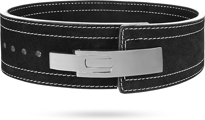 Weight Lifting Lever Belt Cowhide Gym Leather Belt 10mm Powerlifting