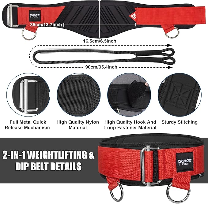 【Design Patents】Weight lifting belt 2-in-1 Weightlifting & Dip