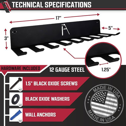IRON AMERICAN USA Omega Gym Storage Rack 9 11 Hook