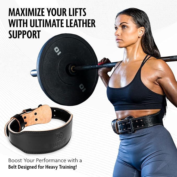 DMoose Weight Lifting Belt - Squat and Gym 7MM Premium