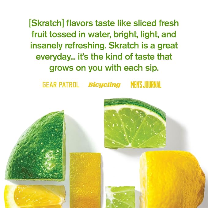 Skratch Labs Hydration Powder | Sport Drink Mix | Electrolytes Powder for Exercise, Endurance, and Performance | Lemon + Lime | 60 Servings | Non-GMO, Vegan, Kosher