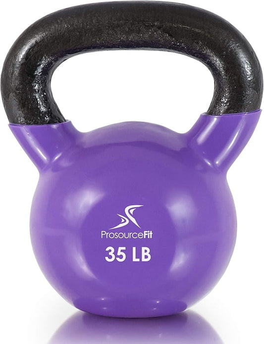 ProsourceFit Vinyl Coated Cast Iron Kettlebells for Full