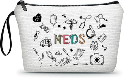 Medical Bag,Doctor Gifts,Meds Cosmetic Make Up Bag,Medicine Bag for Traveling,Doctor Gifts for Women,Gifts for Teen Girls,Friendship Gifts for Women