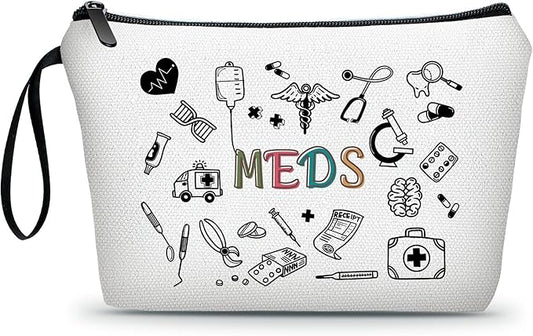 Medical Bag,Doctor Gifts,Meds Cosmetic Make Up Bag,Medicine Bag for Traveling,Doctor Gifts for Women,Gifts for Teen Girls,Friendship Gifts for Women