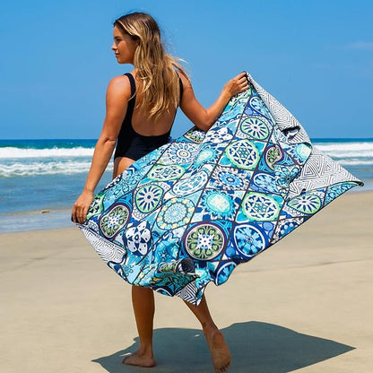 Elite Trend Microfiber Beach Towel - Extra Large 78x35 Inch