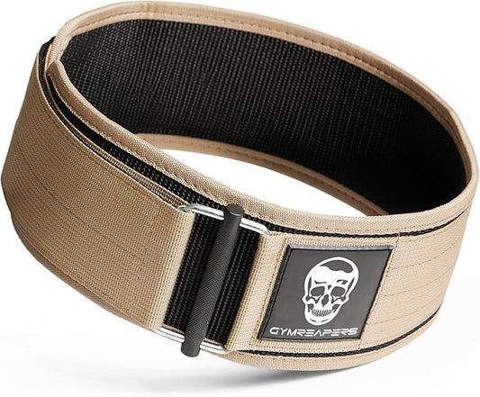 Gymreapers Quick Locking Weightlifting Belt for Bodybuilding 4 Inch