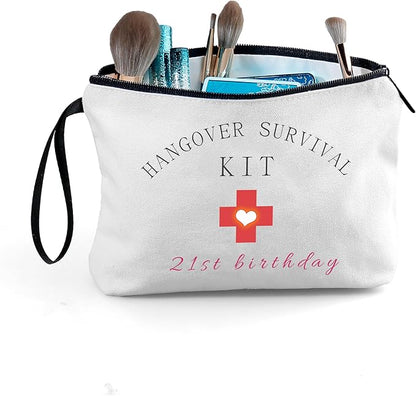 21st Birthday Gifts for Her,Gifts for 21 Year Old Women,Happy Birthday Gift,Cosmetic Bag with Mirror,Womens Birthday Gifts Unique,Sisters Gifts from Sister,Daughter Gifts,Christmas Gifts