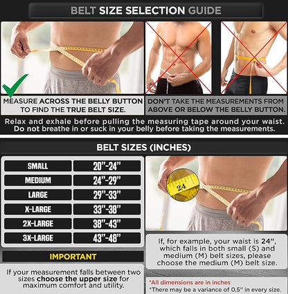 RDX Weight Lifting Belt Gym Fitness 4” 6” 6” Padded 10 Adjustable