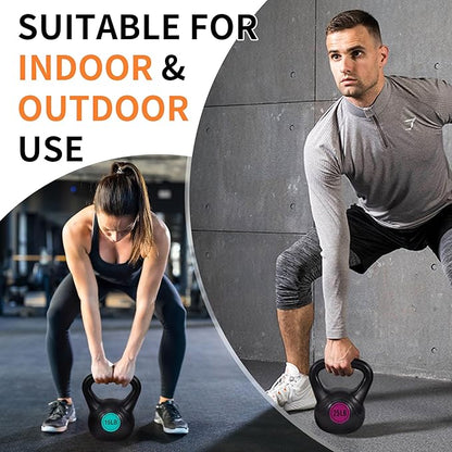 Sporzon! Wide Grip Kettlebell Exercise Fitness Weight Set
