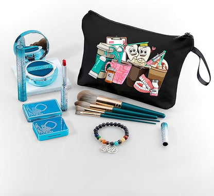 Dental Hygienist Gifts - Small Cosmetic Bag, Perfect for Women & Teen Girls - Birthday &