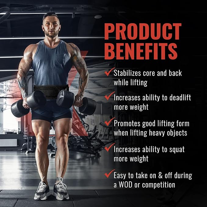 Weight Lifting Belt for Men and Women 6 Inch,