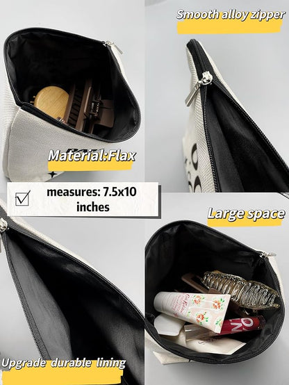 Teacher Survival Kit Bag - Makeup Bag for Women, Small Cosmetic Bag for Teacher Appreciation, Graduation & Birthday Gifts