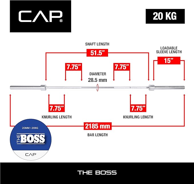 CAP Barbell 7-Foot Olympic Barbell Pro Series