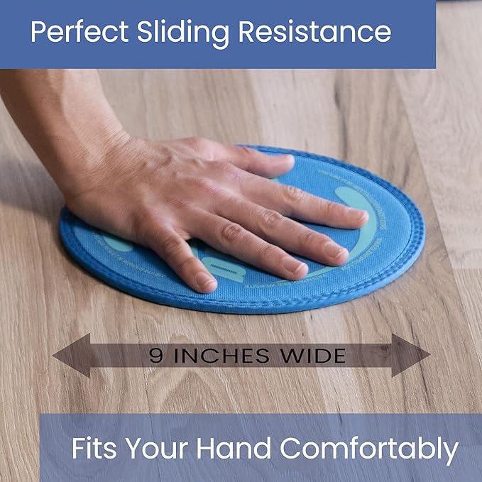 Gliding Discs for Working Out - Exercise Sliders 1 Pair, 4 Streaming