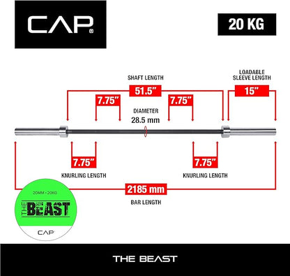 CAP Barbell 7-Foot Olympic Barbell Pro Series
