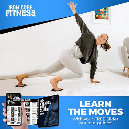 Iron Core Fitness 2 x Dual Sided Gliding