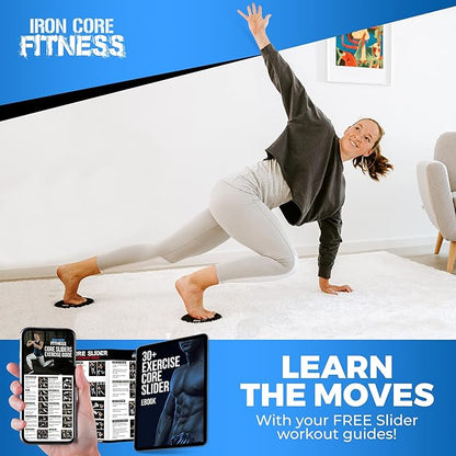 Iron Core Fitness 2 x Dual Sided Gliding