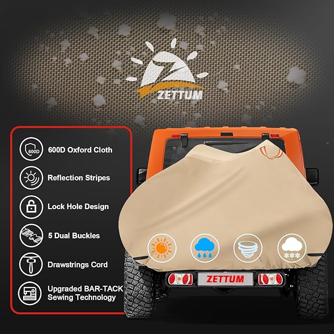 Bike Cover for Transport - Waterproof Heavy Duty Outdoor Bicycle Rack Cover for Single Bike on Car Hitch Travel Storage