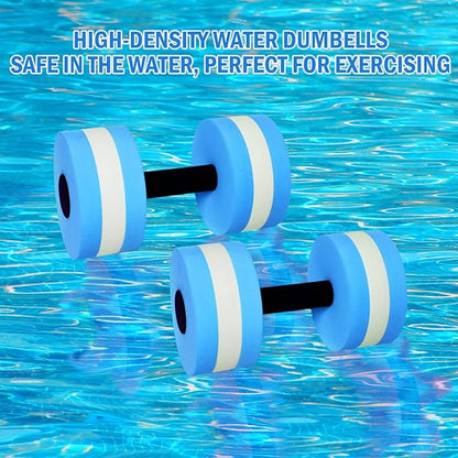 Timoo Aquatic Dumbells Set of 2 Water Dumbells Pool Resistance Water Weight Water Aerobics High-Density EVA-Foam Pool Fitness