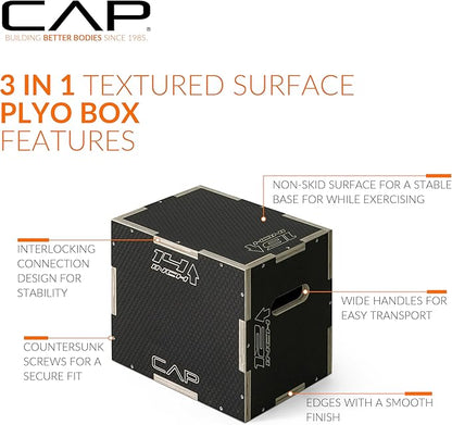 CAP Barbell 3-in-1 Plyometric Box