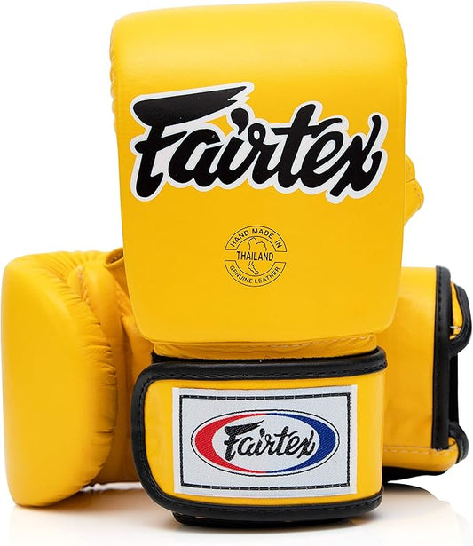 Fairtex TGO3 Muay Thai Boxing Gloves for Men, Women, Kids | Special Open Thumb Design | MMA Gloves, Kickboxing, Gym, Fitness | Premium Quality, Light Weight & Shock Absorbent Boxing Gloves