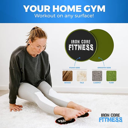 Iron Core Fitness 2 x Dual Sided Gliding