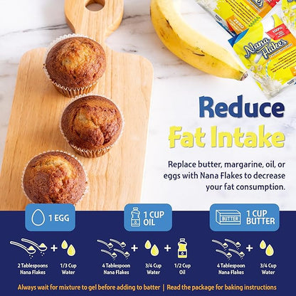 Nutritional Designs Nana Flakes Anti-Diarrheal Banana Powder, IBS Relief & Heart Burn Remedy, 100% Pure Banana Flakes Medical Food - Natural - High Protein& Fiber (50 Single-Serve Packs)