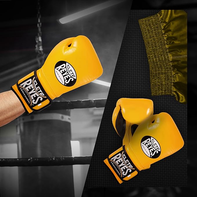 CLETO REYES Training Gloves with Leather Strap & Attached Thumb and Hook & Loop Closure