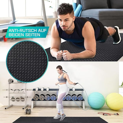Yes4All 24SQFT-120SQFT Puzzle Exercise Mat for Home Gym
