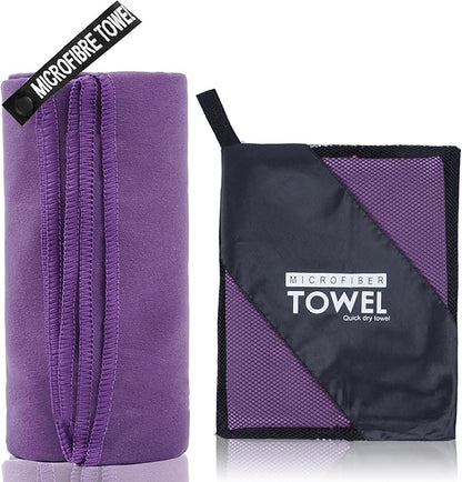 Microfiber Travel Towel (XL:30"×60" -Purple)