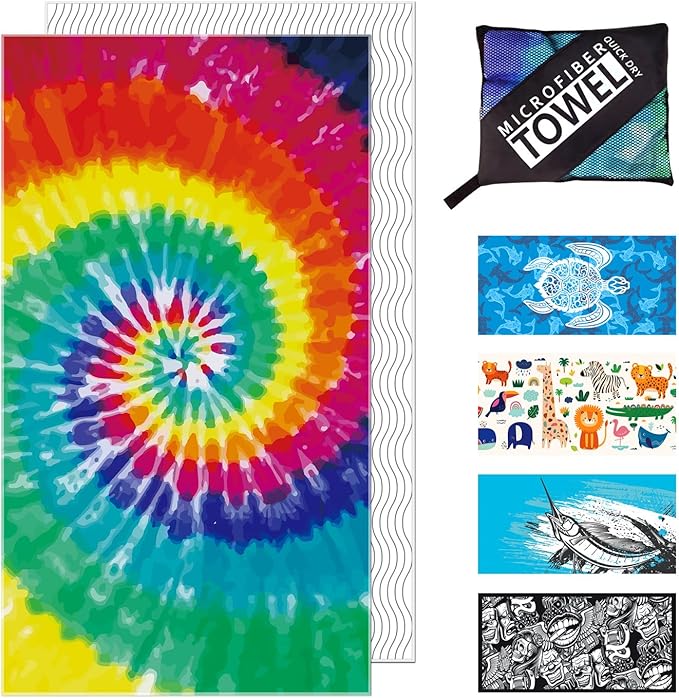 Beach Towel - Microfiber Beach Towels(71" x 40" 1Pcs) -