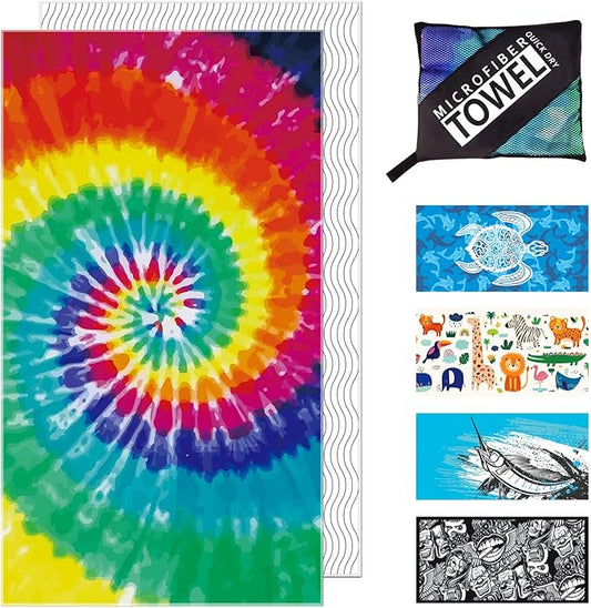 Beach Towel - Microfiber Beach Towels(71" x 40" 1Pcs) -