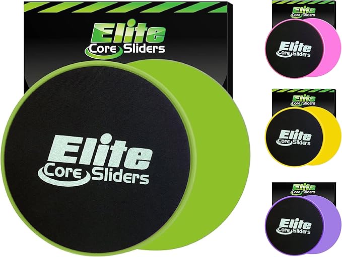 Elite Sportz Core Sliders for Working Out - 2 Compact,