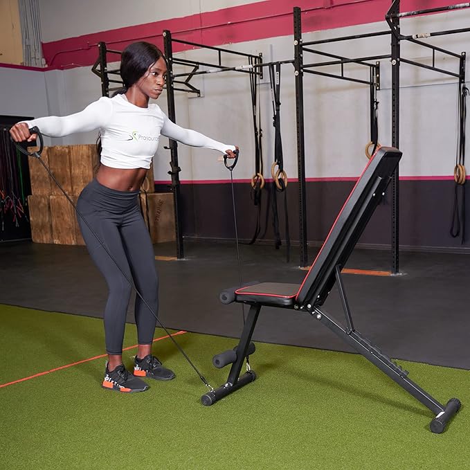 ProsourceFit Foldable & Adjustable Multi-Purpose Weight Bench Home