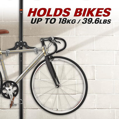 Ibera Wall Mount Hanger, Indoor Bicycle Hook Holder Storage Rack for Home or Garage